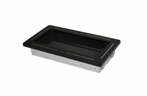 Luchtrooster 100x200mm gaas zwart DESIGN