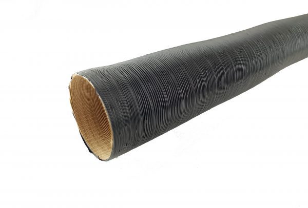 Zwarte flexibele slang Ø70mm - 1000mm lang