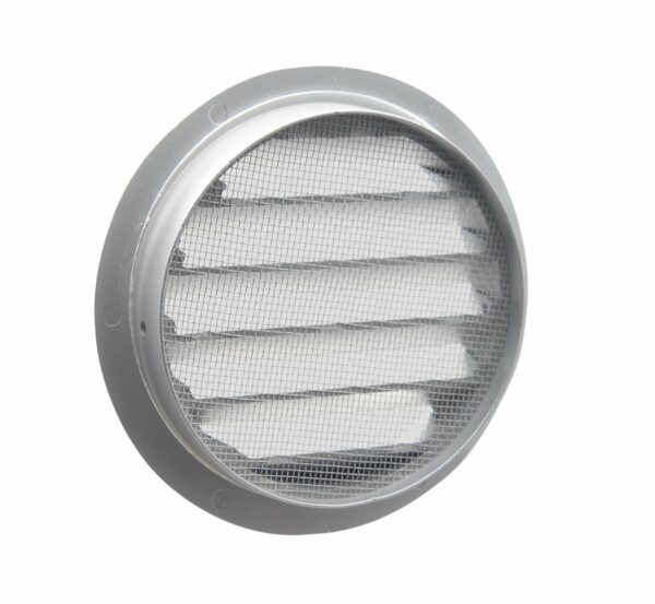 Rond buitenluchtrooster Ø150mm BASIC aluminium zwart