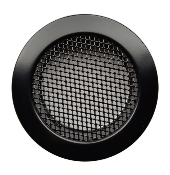 Luchtrooster Ø160mm zwart ROND